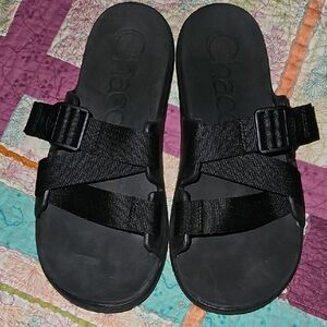 Chaco Chillo Black Women's 10 adjustable, high arch, strap Sandals